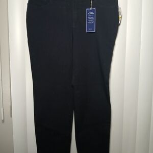 Charter Club Women's Straight Leg Black Jeans